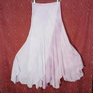 SOLD! POLO RALPH LAUREN Pink Soft Pastel Silk Tie-Dye Zip Skirt Women's 6